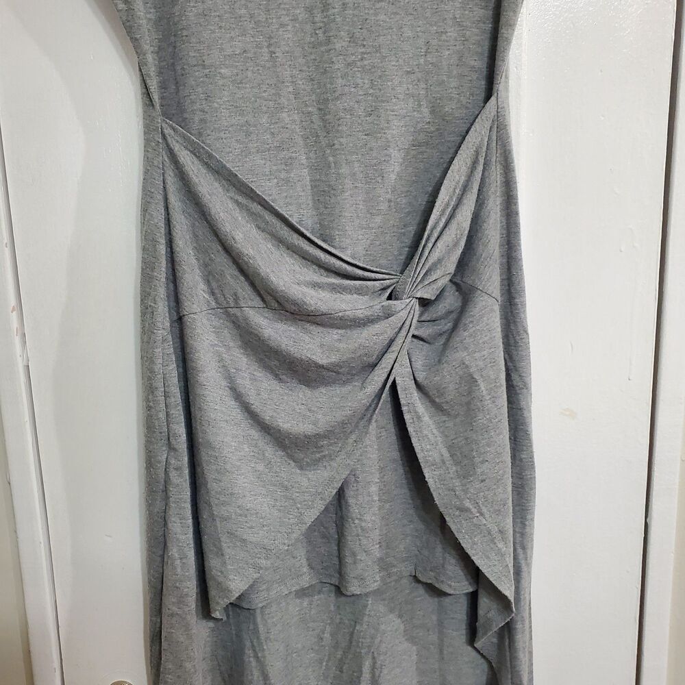 Kristin Nicole Gray Asymmetrical High-Low Wrap Dress Women's Size L.  SKU# A-104 - Picture 3 of 12